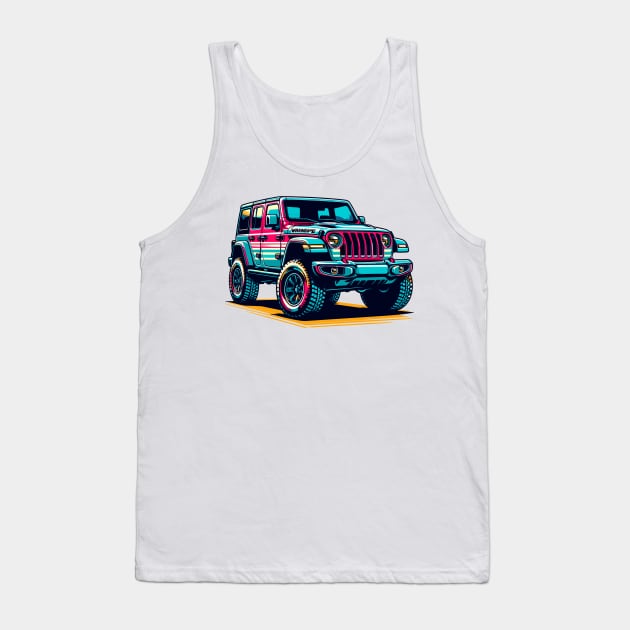 Jeep Wrangler Tank Top by Vehicles-Art